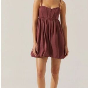 Elegant Mauve Spaghetti Strap Dress